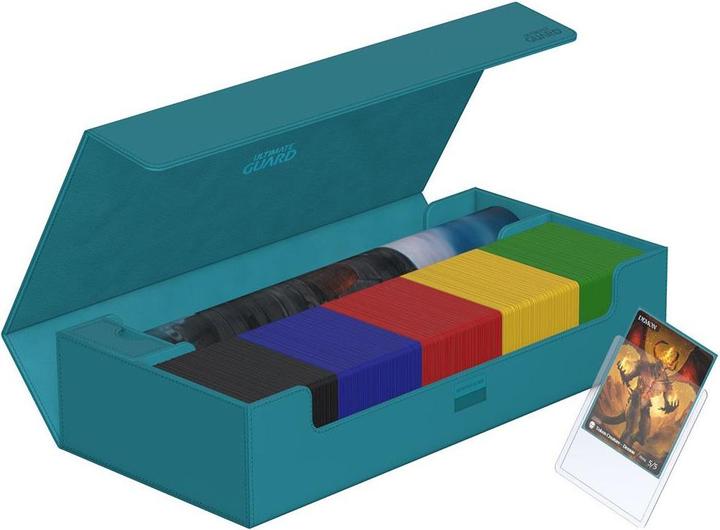 Actual product image Ultimate Guard Card Box XenoSkin Superhive 550+ Petrol Blue