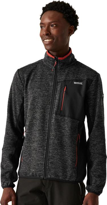 Actual product image Regatta Mens Baslinn Marl Full Zip Fleece Jacket (S)