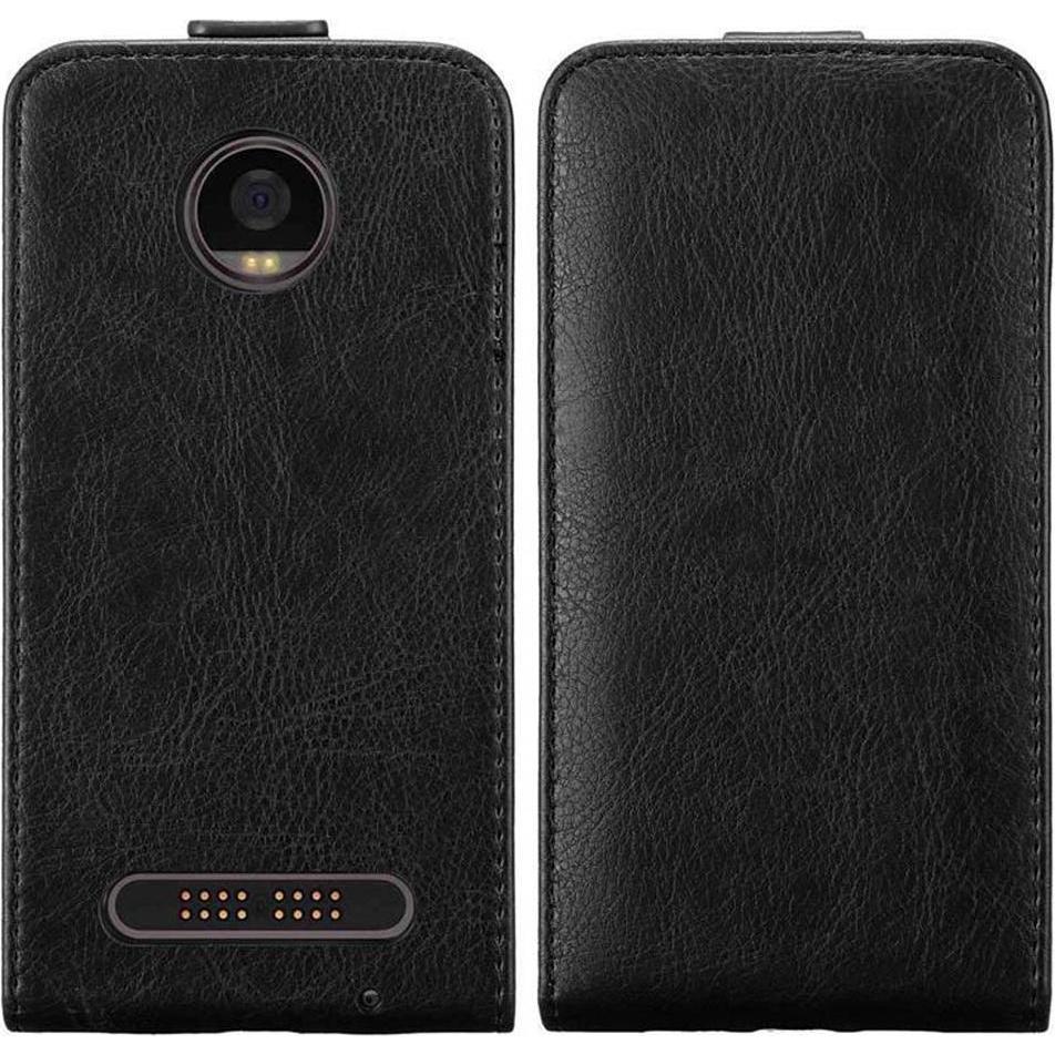 Thumbnail - Cadorabo Flip wie Invisible Cover (Motorola Moto Z2 Play), Smartphone Hülle, Schwarz