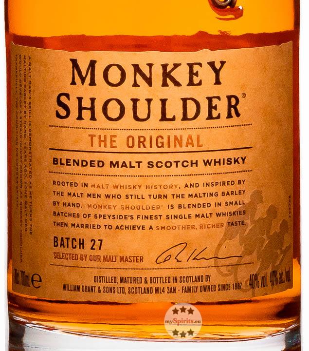 Produktbild William Grant & Sons Monkey Shoulder Batch 27 (1 x 70 cl)