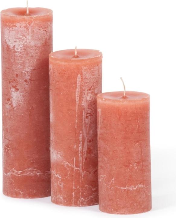 Dekocandle Zylinder-Kerze terracotta Ø 7 x 25 cm (1 Stück) (1 Stk.)