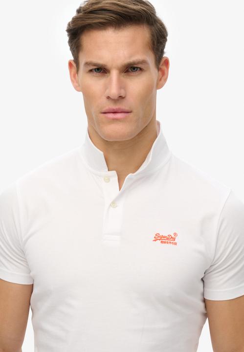 Produktbild Superdry Essential Jersey-Polohemd mit neonfarbenem Logo (XL)