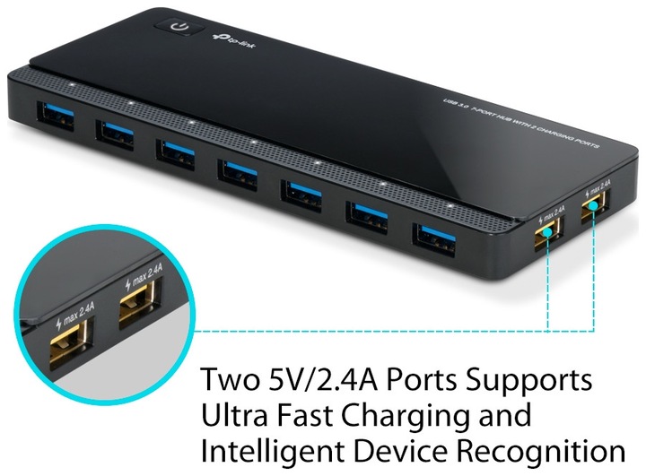 Image du produit TP-Link Uh720 (Micro USB, 7 Ports)
