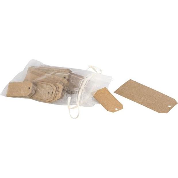 MICA Living, Geschenkverpackung, Geschenkanhänger - braun - verschiedene Grössen - 100 Stück (Geschenktüte, 100 x)