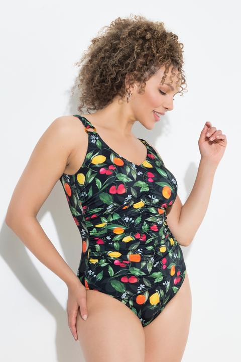 Produktbild Ulla Popken Badeanzug, Früchte, Raffung, Softcups, recycelt (60)