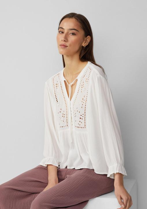 Immagine prodotto s.Oliver Bluse Viskosemix-Bluse mit Lochstickerei (32)