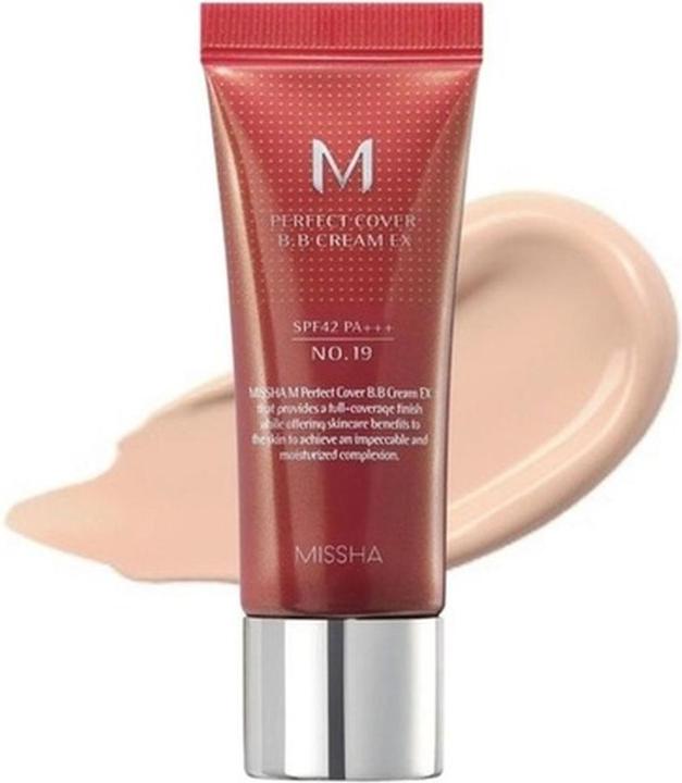 Immagine prodotto Missha M Perfect Cover EX BB Cream with SPF 42 Shade No. 19 Cool Ivory 20ml (19 Cool Ivory, 20 ml)