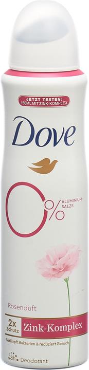 Actual product image Dove Deodorant Aerosol Spray 0% Rose Fragrance 150 ml (Spray, 150 ml)