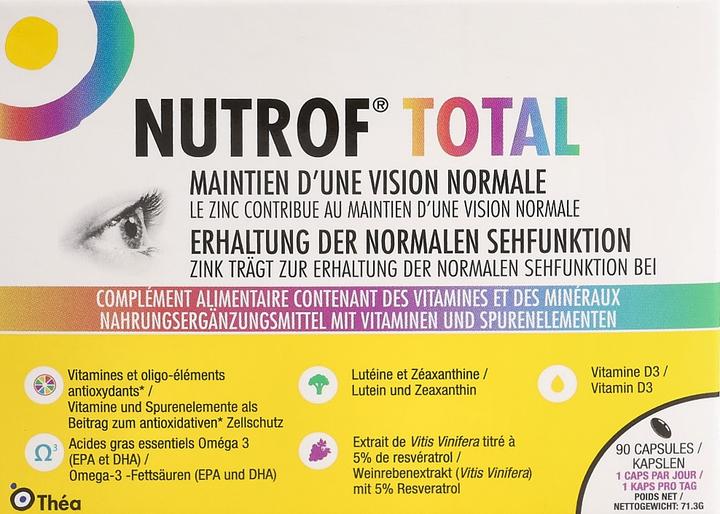 Produktbild Théa Nutrof Total (90 Stk., Kapseln, 111 g)