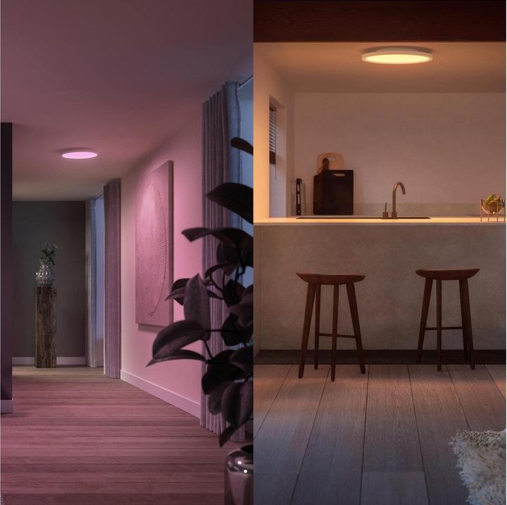 Image du produit Philips Panneau LED mince lumière blanche et colorée, intérieur, plafond, salon, cuisine, couloir (2900 lm)