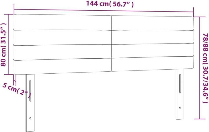 Produktbild vidaXL Kopfteil (144 x 5 x 88 cm)