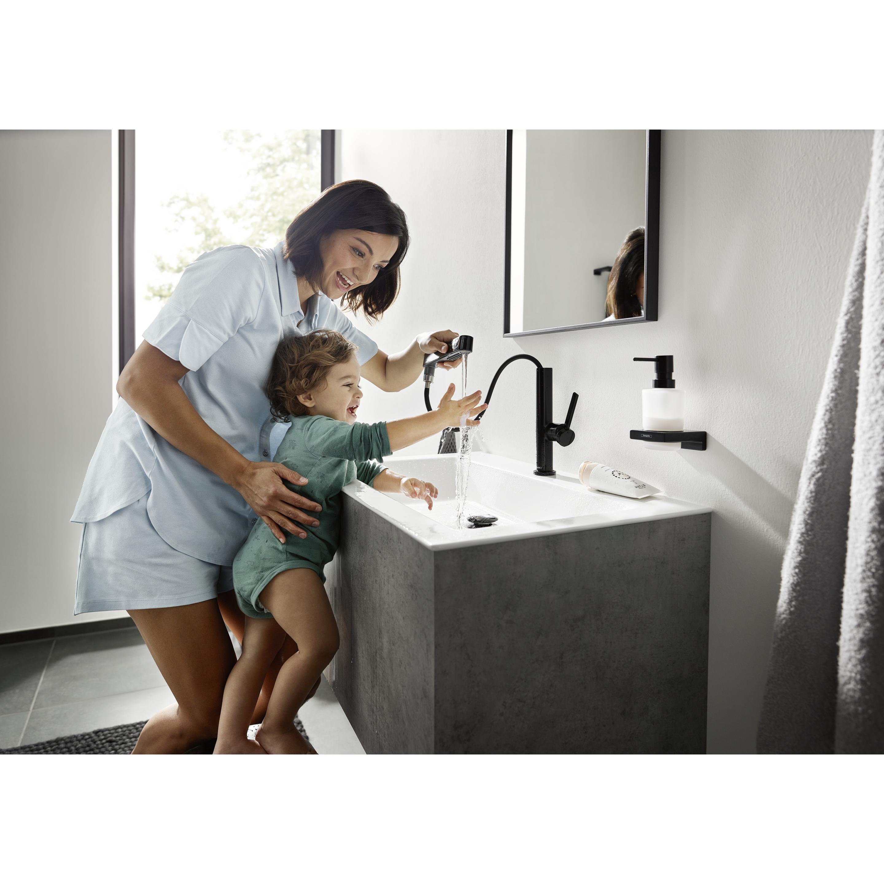 Thumbnail - hansgrohe, Badarmatur, Waschtischarmatur mit Einhebelmischer Finoris schwarz 76063670