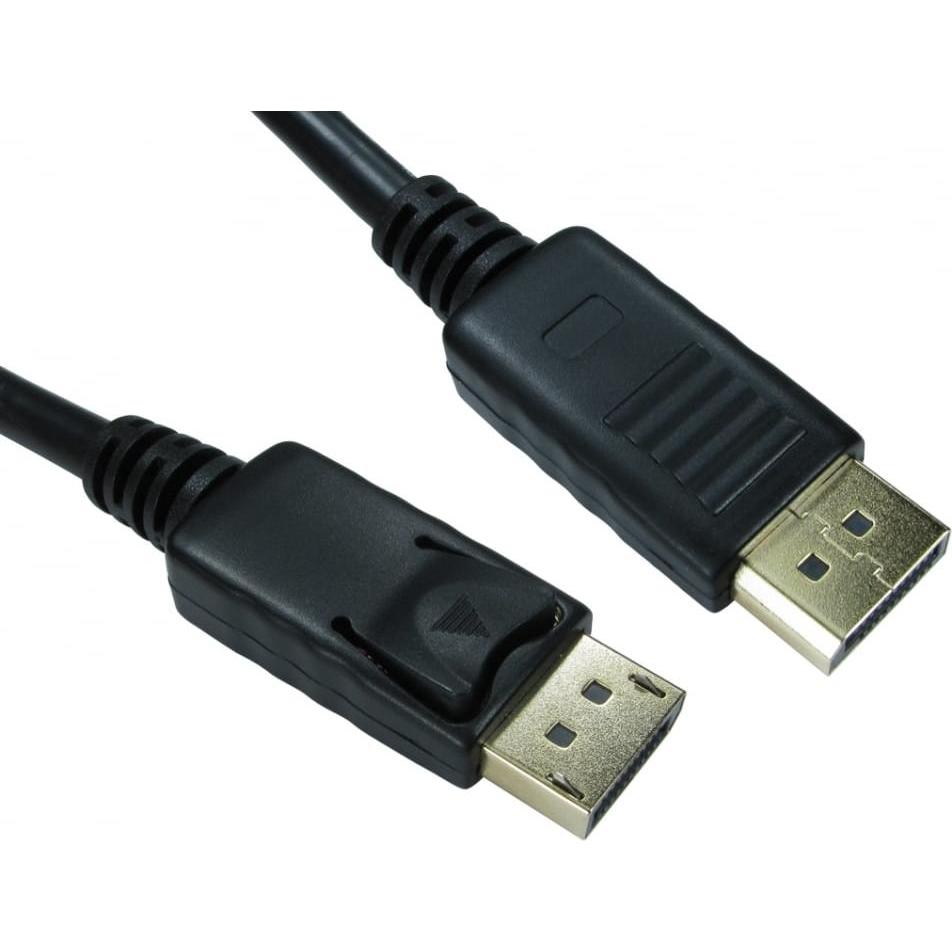 Cables Direct 3M D PORT BLACK MM LOCK CON V1.1 B/Q (3 m), Netzwerkkabel