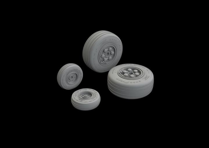 Actual product image Eduard Tornado GR.4 wheels 1/32 for ITALERI