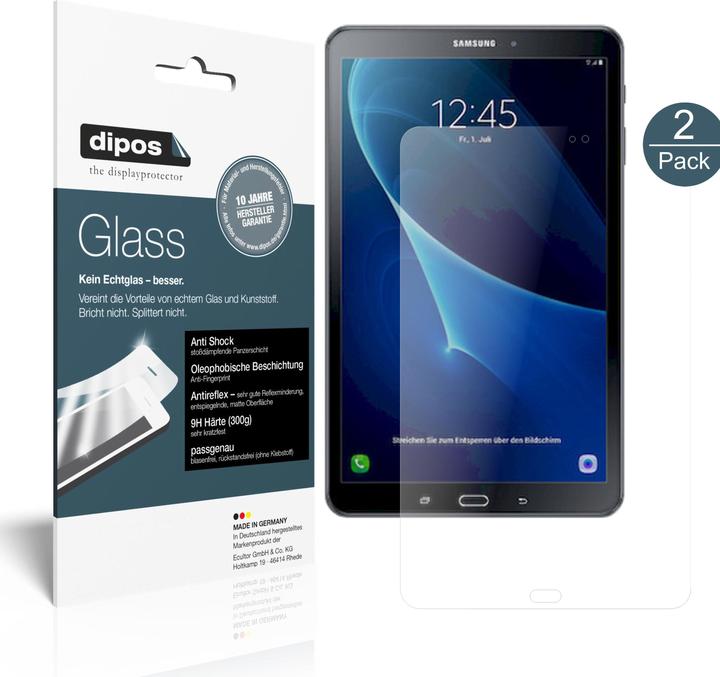 Image du produit Dipos Film de Protection d’écran Anti-Shock (2 pièce(s), Galaxy Tab A 10.1 (2016))