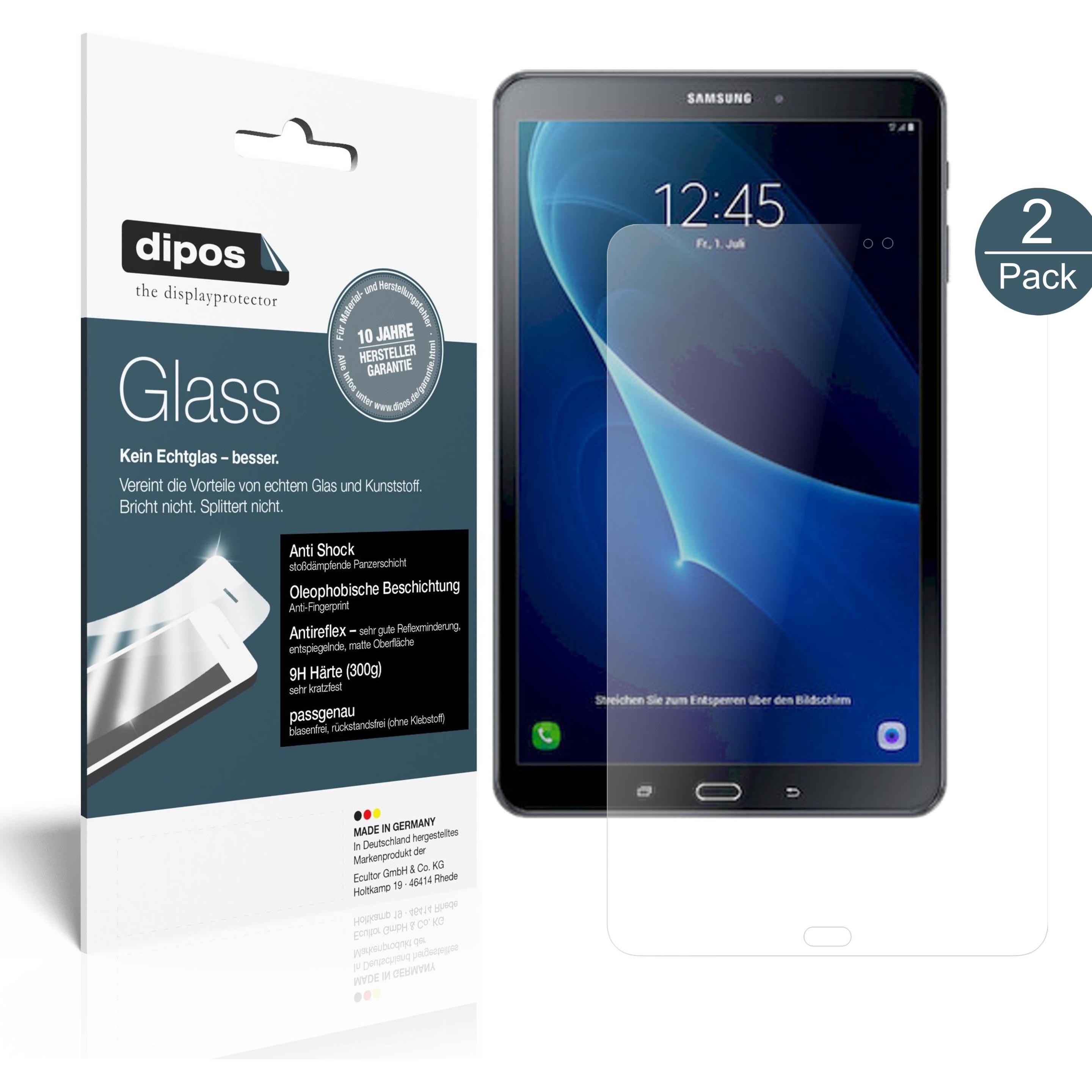 Dipos Displayschutz Anti-Shock (2 Stück, Galaxy Tab A 10.1 (2016)), Tablet Schutzfolie