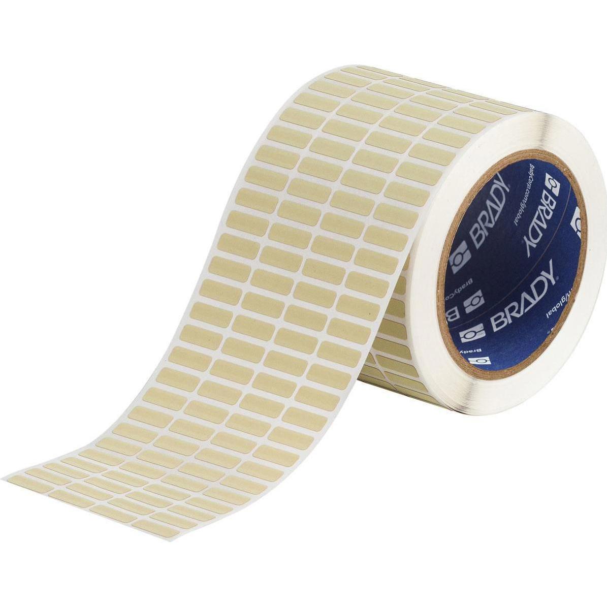 Brady, Etiketten, THT-1-724-10, Polyimid, Beige, matt, 19.05 x 6.35 mm, permanent, 4-bahnig (10000 E.)