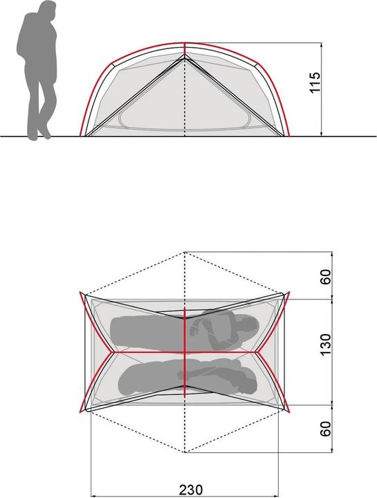 Produktbild Vaude Adventure Mark 2P (Kuppelzelt, 2.90 kg, 2 Personen)