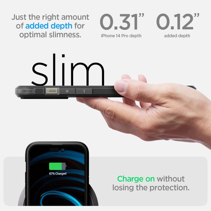Produktbild Spigen Tough Armor Mag Magsafe iPhone 14 Pro case - Black (Apple iPhone 14 Pro)