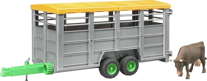 Bruder Cattle trailer and cow