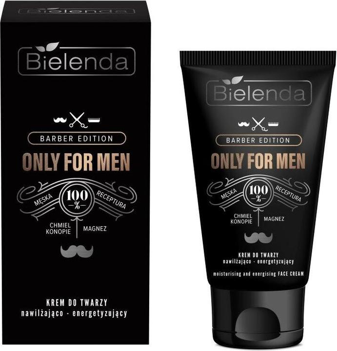 Actual product image Bielenda Barber Edition Only for Men Moisturising and Energizing Face Cream 50ml (Body cream, 50 ml)