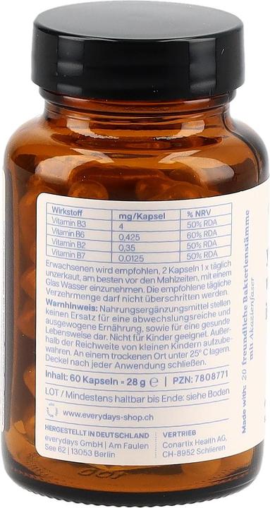 Nutritional values and ingredients Everydays Probiotic Human Biotic Pattern (60 Piece, Capsules, 144 g)