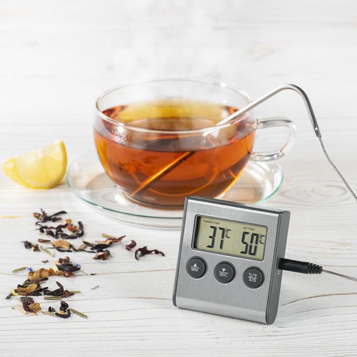 Produktbild Xavax Back-/Bratenthermometer Digitales Bratenthermometer mit Timer, Kabelsensor