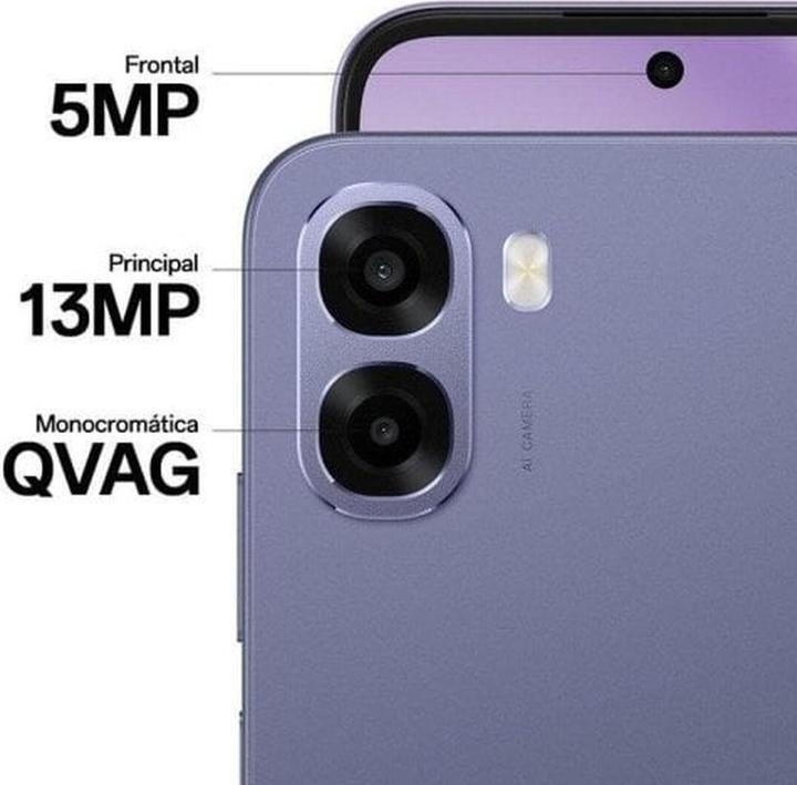 Actual product image OPPO A6x 128GB Blauw 5G (128 GB, Blue, Ice Blue, 6.75", Dual SIM, 5G)