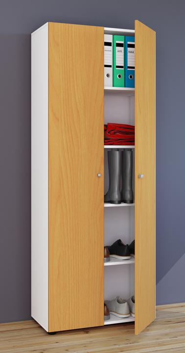 Image du produit VCM Armoire polyvalente en bois Vandol avec portes battantes (70 x 40 cm)