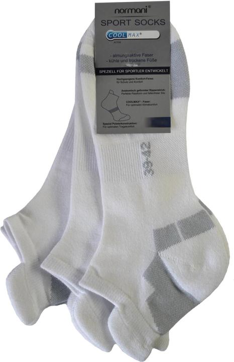 Actual product image Normani 6 pairs of Coolmax sneaker socks with comfort heel (pack of 6, 39 - 42)