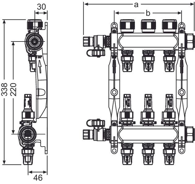 Actual product image TECE HK-distributor TECEfloor type Logo 8 HK, SLQ, DFA, 1 IG, flat dia., ES