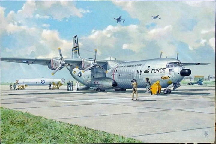 Actual product image Roden Douglas C-133 w/PGM 17 Thor IRBM