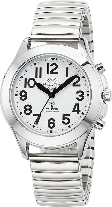 Actual product image Master Time MTLA-10706-60M Talking Ladies Radio-Controlled Watch Strap 38mm (Radio-controlled clock, 38 mm)