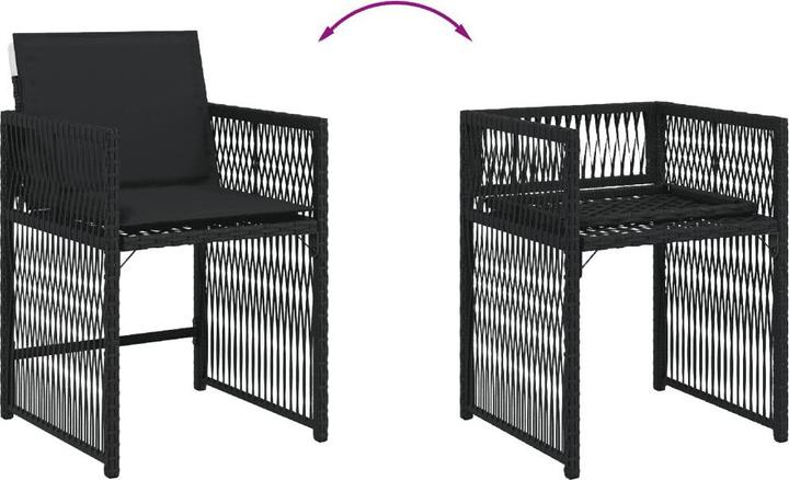 Produktbild vidaXL Garten Essgruppe (110 x 106 x 73 cm)