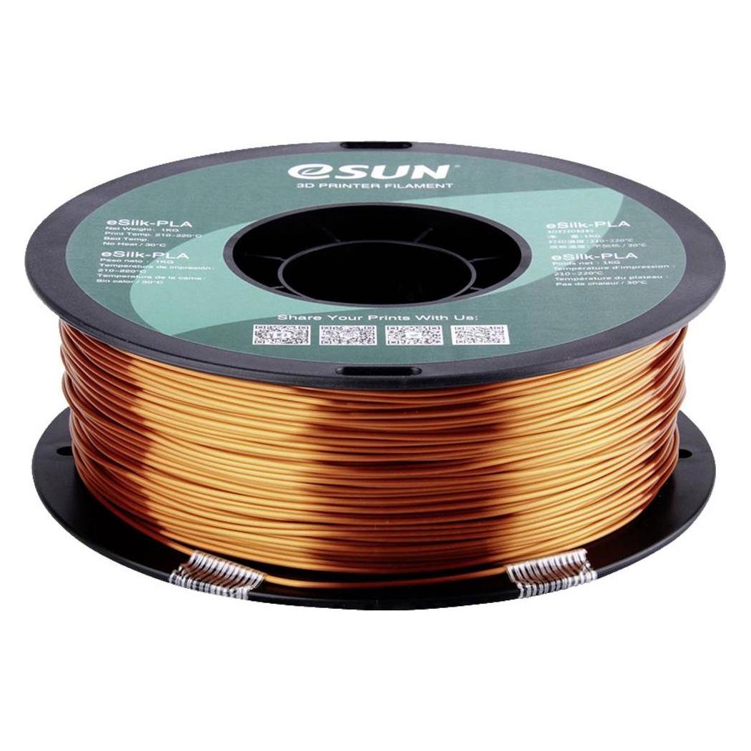Esun ESilk-Pla (Pla, 1.75 mm, 1000 g, Kupfer), 3D Filament, Kupfer