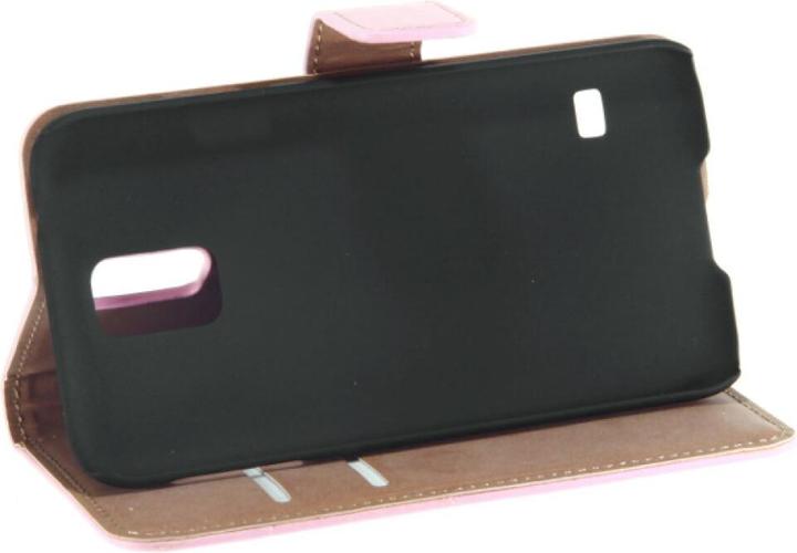 Produktbild OEM Slim Leder Book Case für Galaxy S5 - rosa 4250710549726 (Samsung Galaxy S5)