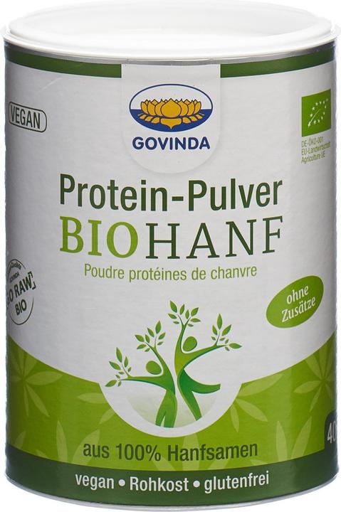 Hanf Protein (Kein Weizen, Kein Soja, Kein Senf, Kein Sellerie, Kein Gluten, Keine Lupinen, Keine Erdnüsse, Kein Hefe, 1 Stk., 400 g)