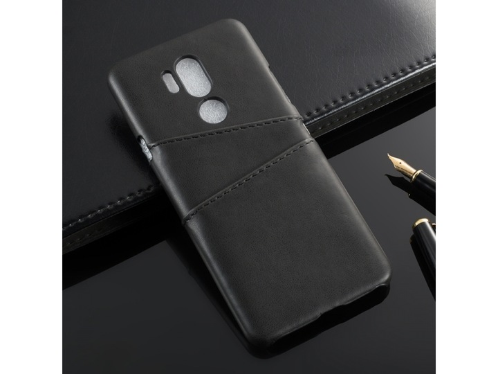 Actual product image Screenguard LG G7 ThinQ CardCaddy Leather Backcase with Card Pockets (G7 ThinQ)