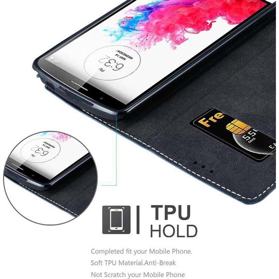 Thumbnail - Cadorabo Book X-Wallet Cover (LG G3), Smartphone Hülle, Blau