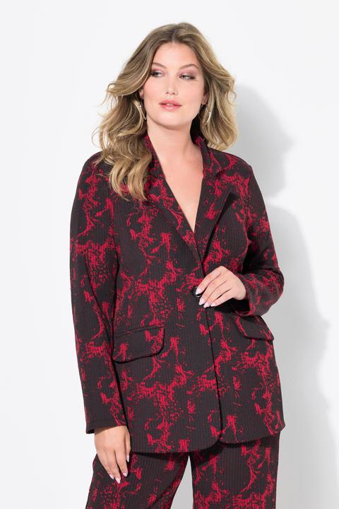 Actual product image Miamoda Jerseyblazer, Rippstruktur, Alloverdruck (52)