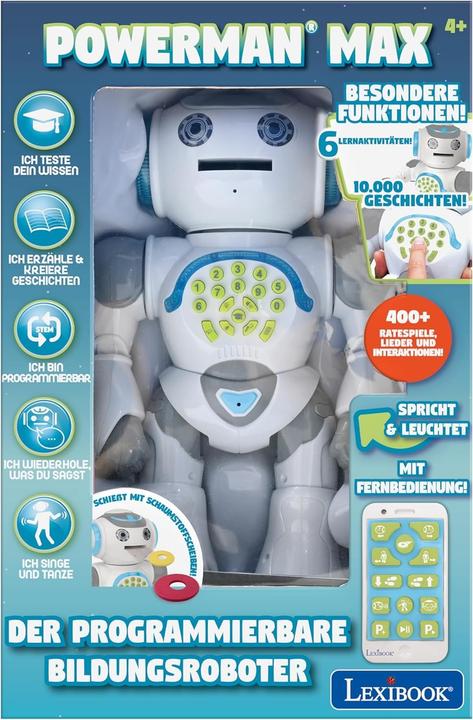 Actual product image Lexibook POWERMAN MAX My learning robot with history generator and remote control German (German)
