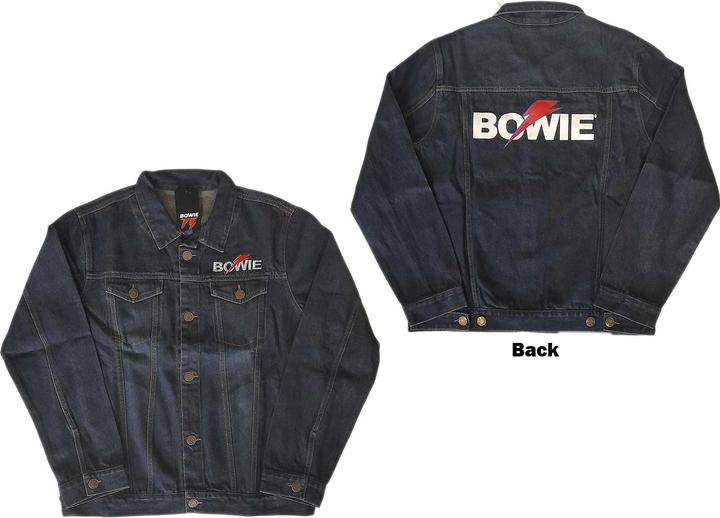 Actual product image David Bowie Flash Logo Denim-Jacket (L)