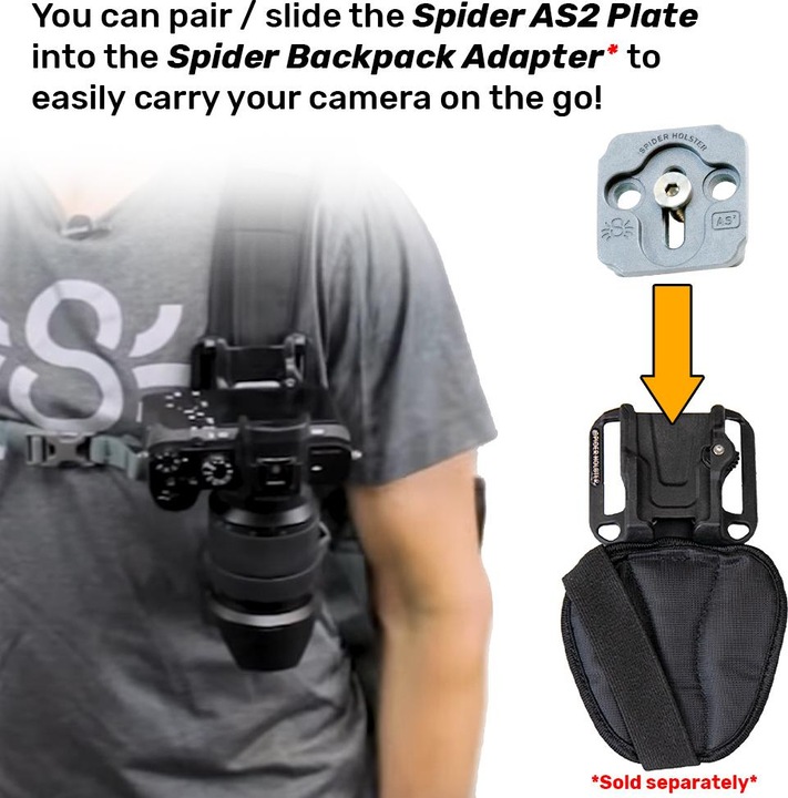 Image du produit Spider Holster Spider SpiderPro AS2 Plate (Pince de pied)