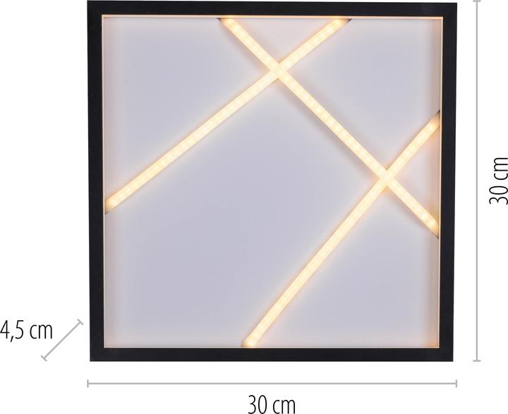 Produktbild Just Light LED Deckenlampe MIKADO dimmbar über Wandschalter, warmweiss 3000k (3500 lm)