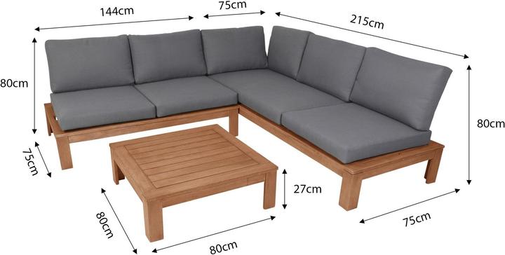 Actual product image Greemotion Loungeset Murano, Acacia