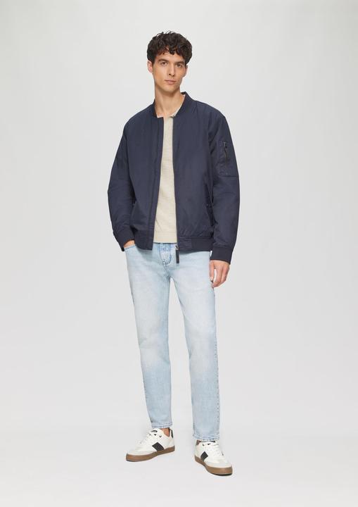 Produktbild S.Oliver Strickpullover Gestricktes Poloshirt mit Flammgarnstruktur (XL)