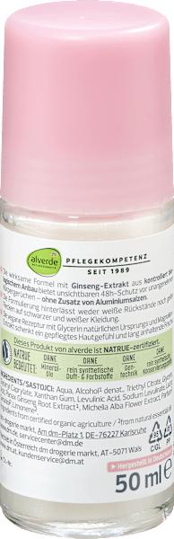 Actual product image dm alverde Invisible (Roll-on, 50 ml)