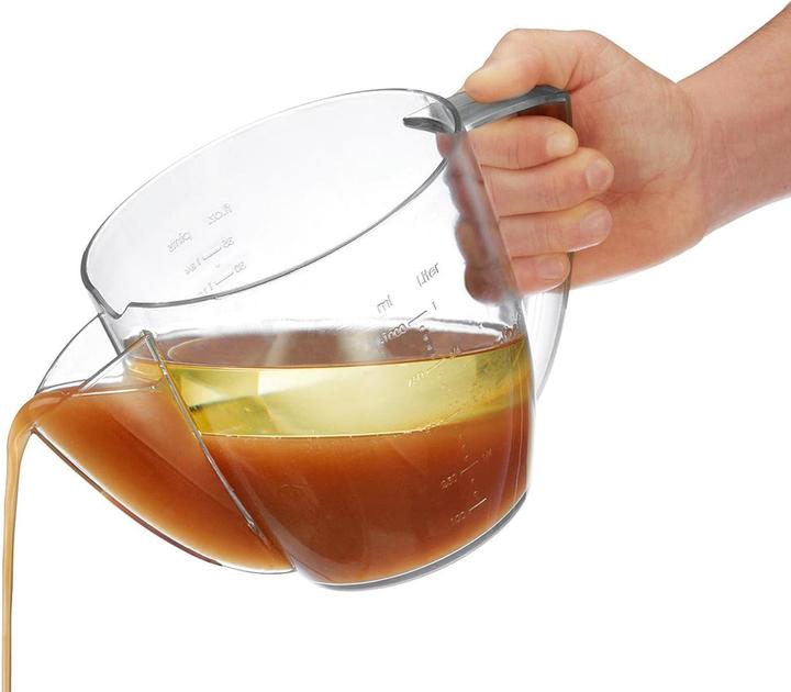 Actual product image Westmark Grease-separating can with sieve (1000 ml)