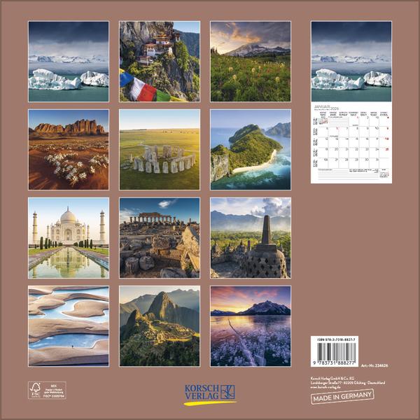 Produktbild Wunder der Welt 2026 (30 x 30 cm)