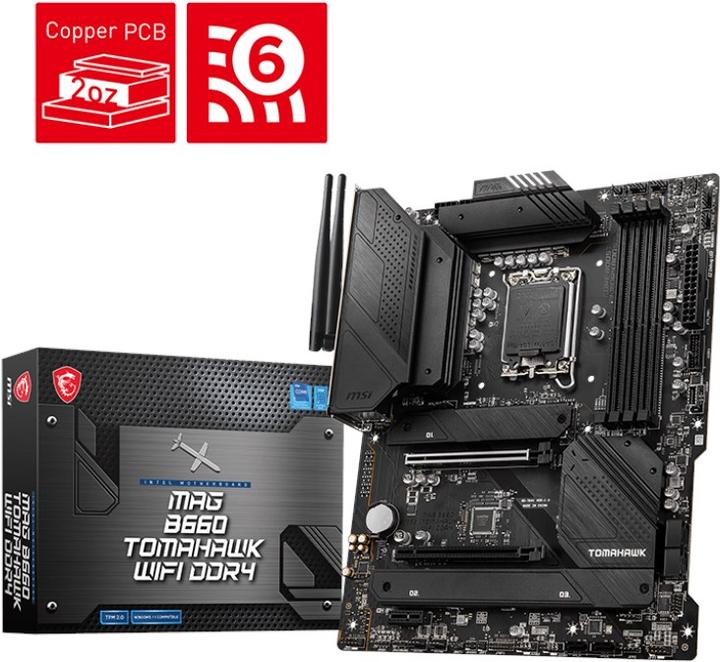 Produktbild MSI Mag B660 Tomahawk Wifi (LGA 1700, Intel B660, ATX)